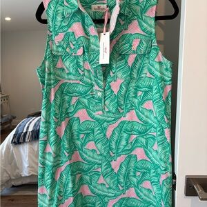 Vineyard Vines Green Sleeveless Sundress